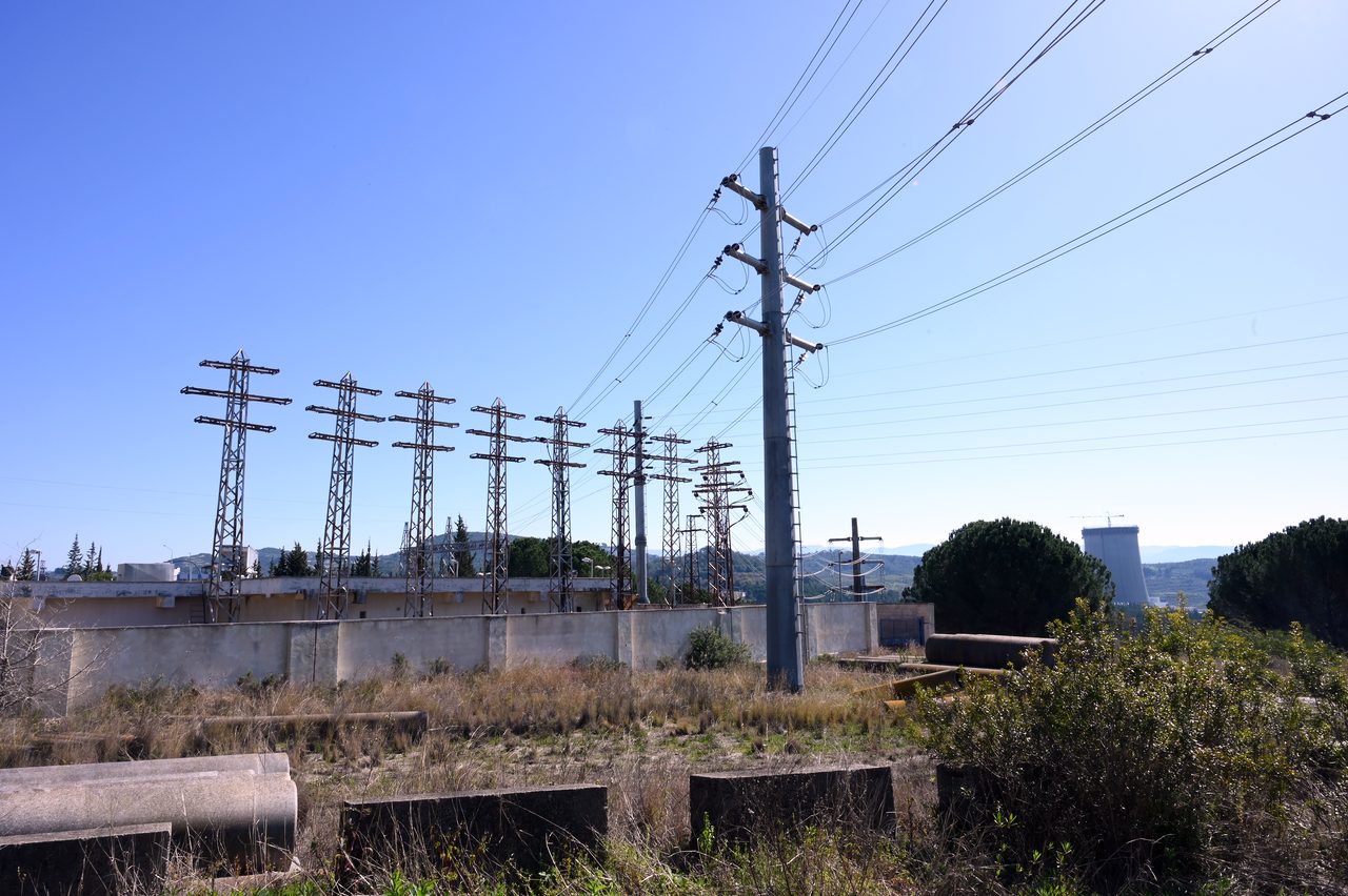 Tishreen 16 Dam transmission line — view 3
